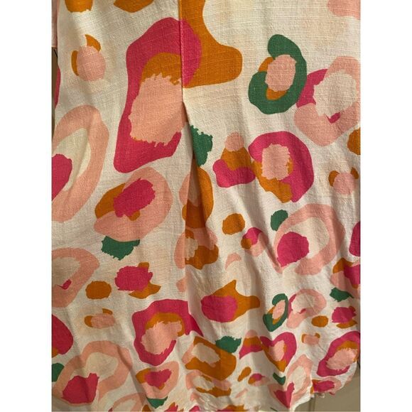 Emily McCarthy Savannah Caftan Dress in Spring Mix Spot Cheetah XS - Picture 6 of 7